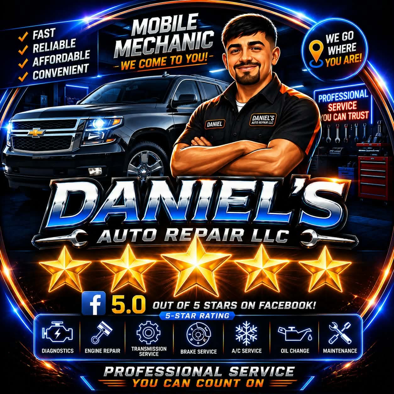 Daniels Auto Repair - 9 pcs