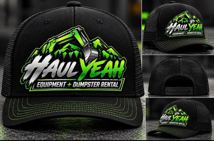 Haul Yeah Equipment and Dumpster Rental - polyester long sleeve shirts, short sleeve cotton shirts, Nike polos, Ponchos, Windbreaker Jacket & Hats - 34  pcs