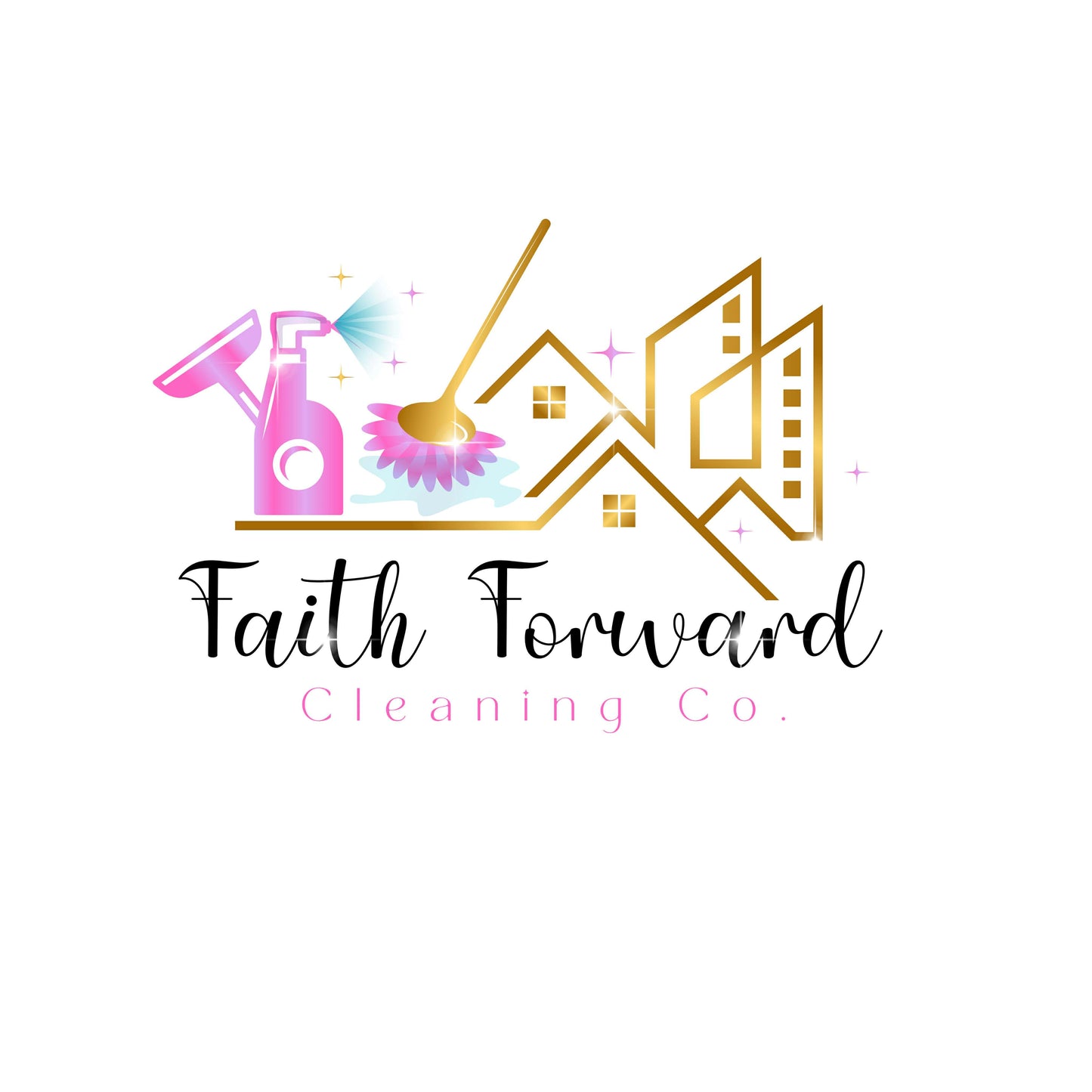 Faith Forward Cleaning Custom Polos - (2)