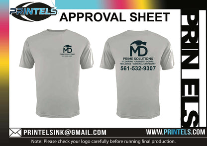 MD Prime Solutions Custom Shirts -12 Units