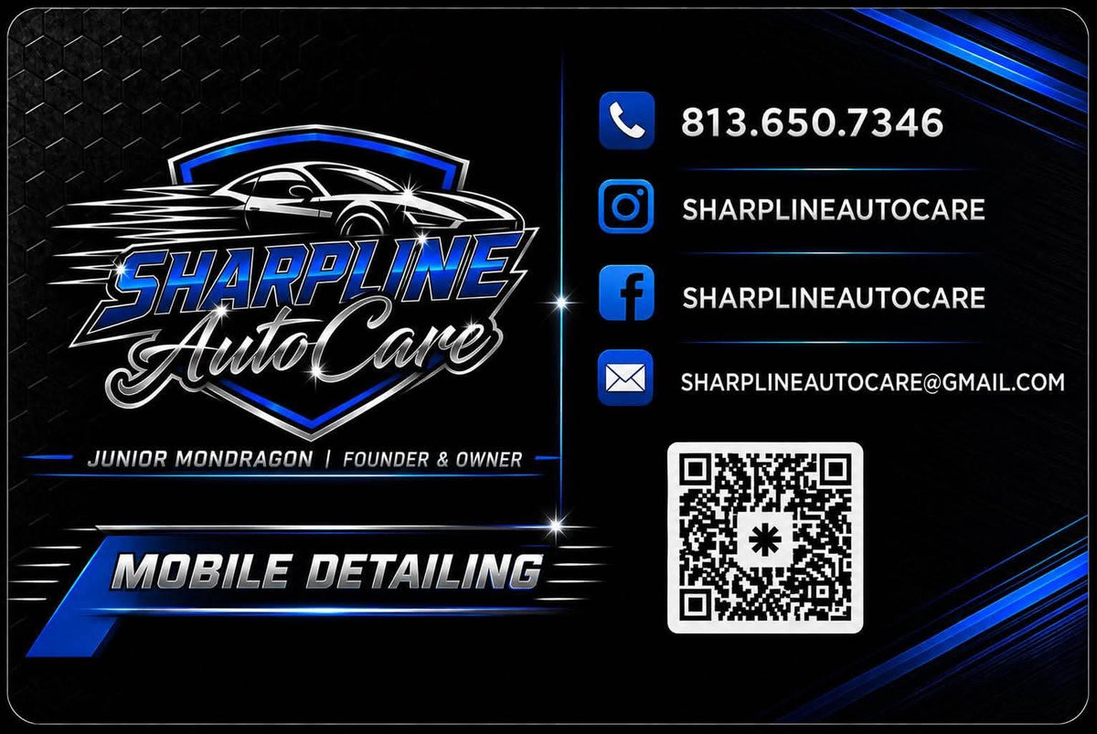 Sharpline Auto Care 1000 Business cards + 2 Magnets Bundle