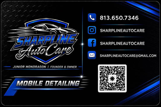 Sharpline Auto Care 1000 Business cards + 2 Magnets Bundle