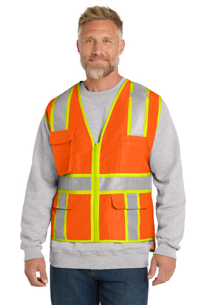 CornerStone® ANSI 107 Class 2 Surveyor Zippered Two-Tone Vest