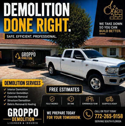 Groppo Demolition - 500 Business Cards