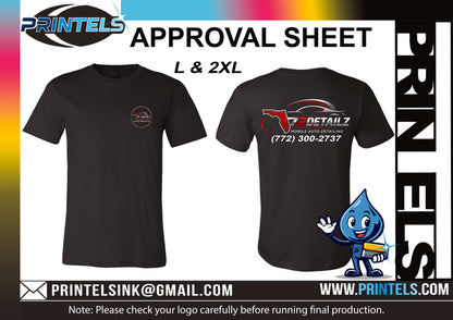 772 Detailz Custom T-shirts 100% Cotton - 3 qty