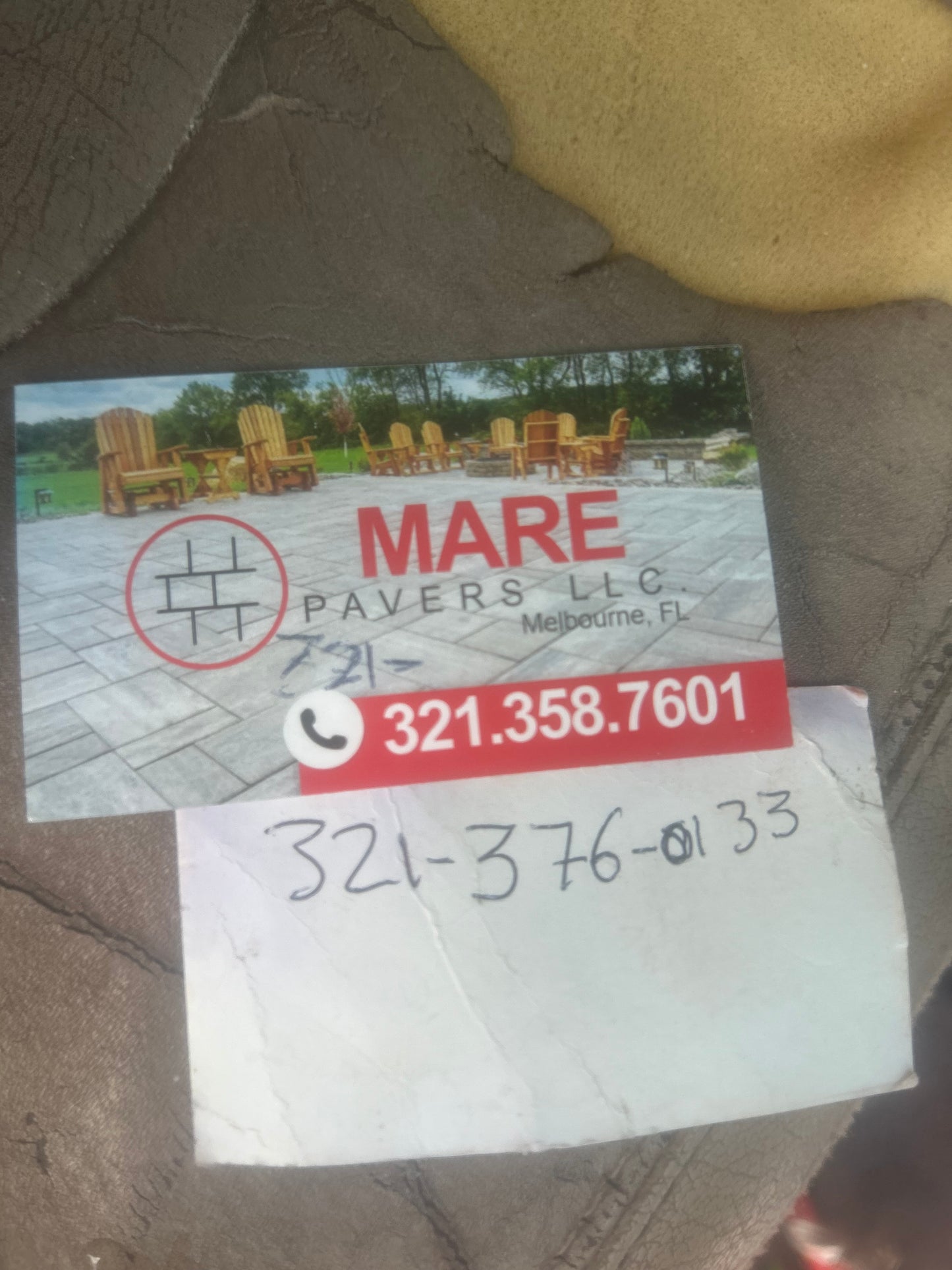 Mare Pavers Business cards - 250 qty
