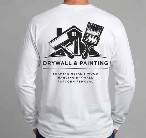 Drywall & Paint Camisetas manga larga 100% Polyester - 12 pcs
