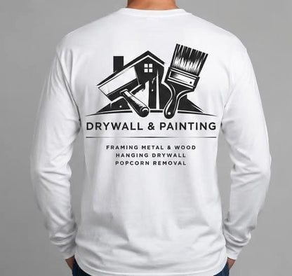 Drywall & Paint Camisetas manga larga 100% Polyester - 12 pcs