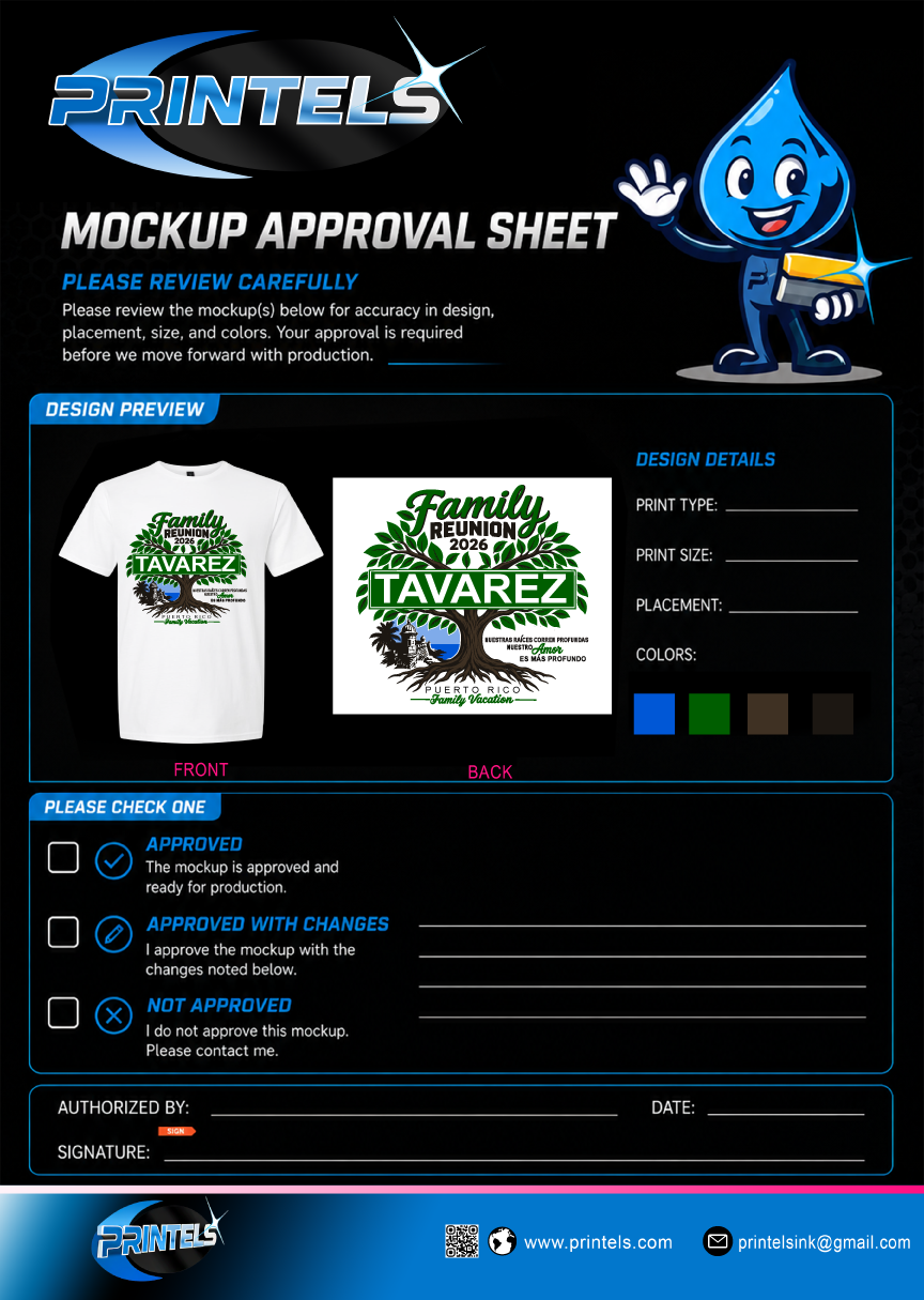 Tavarez Family Reunion Shirts - 31 PCS
