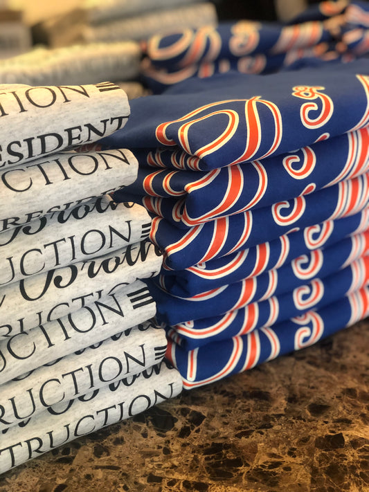 2 COLOR - FRONT & BACK PRINT  - 100% RINGSPUN COTTON SHORT SLEEVE T-SHIRT