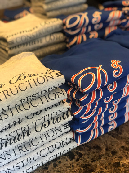 2 COLOR - FRONT & BACK PRINT - 100% COTTON - LONG SLEEVE