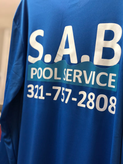 2 COLOR - FRONT & BACK PRINT - 100% POLYESTER- LONG SLEEVE