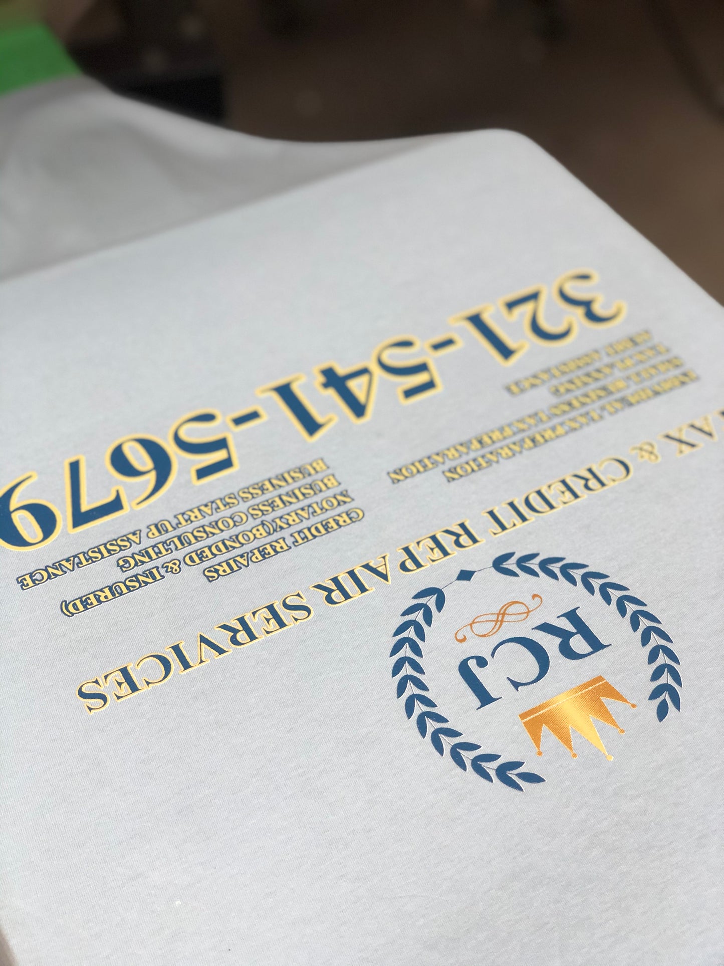 3 COLOR - FRONT & BACK PRINT  - 100% RINGSPUN COTTON SHORT SLEEVE T-SHIRT