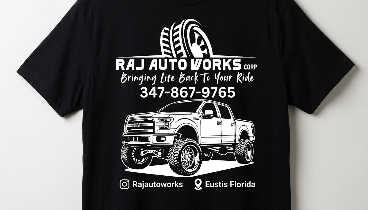 Raj Auto Works Custom T-shirts - 15pcs