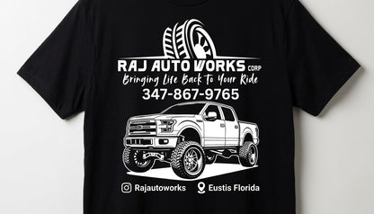 Raj Auto Works Custom T-shirts - 15pcs