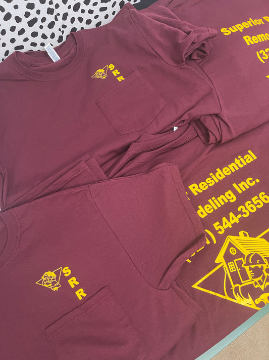 1 COLOR - FRONT & BACK PRINT  - 100% RINGSPUN COTTON SHORT SLEEVE T-SHIRT