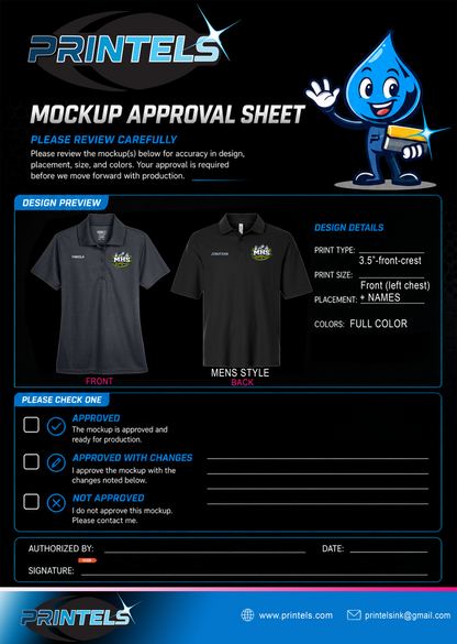 Excelsior and MHS Polos - 8 pcs