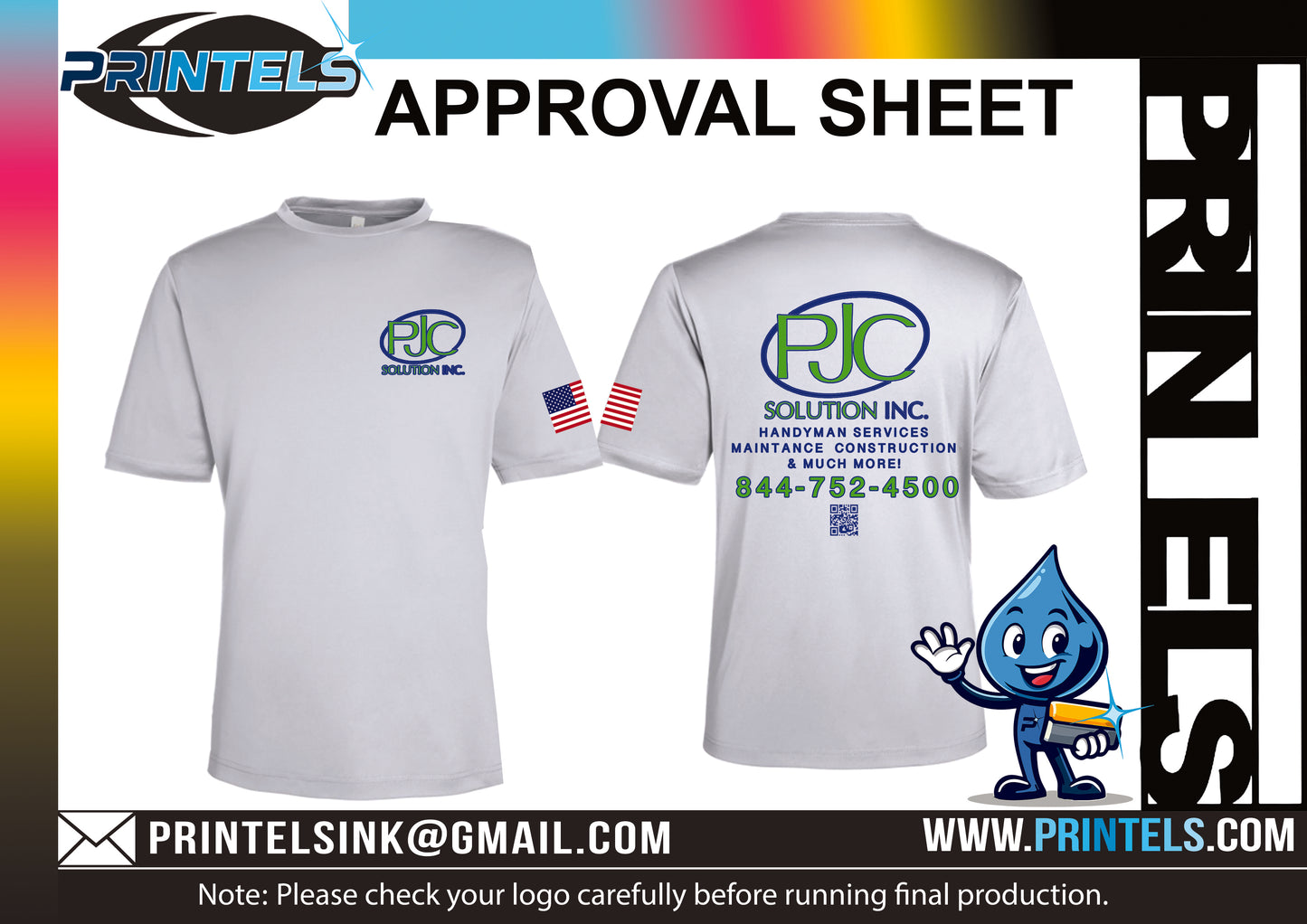 PJC Solutions INC 100% Polyester short sleeve T-shirts