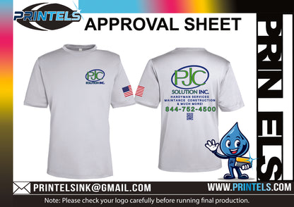 PJC Solutions INC 100% Polyester short sleeve T-shirts