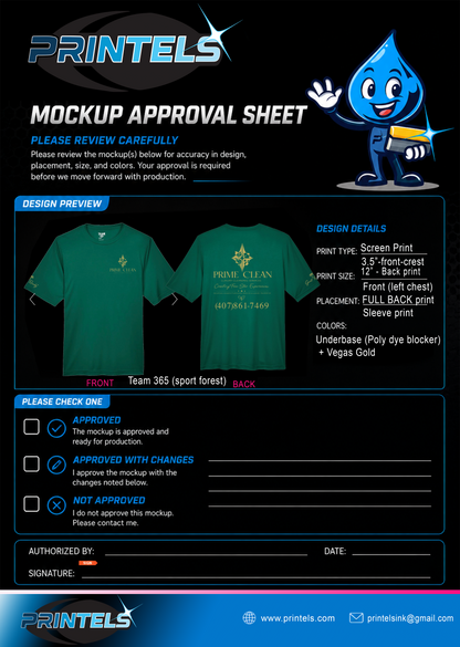 Prime Clean Luxury Cleaning Services Shirts