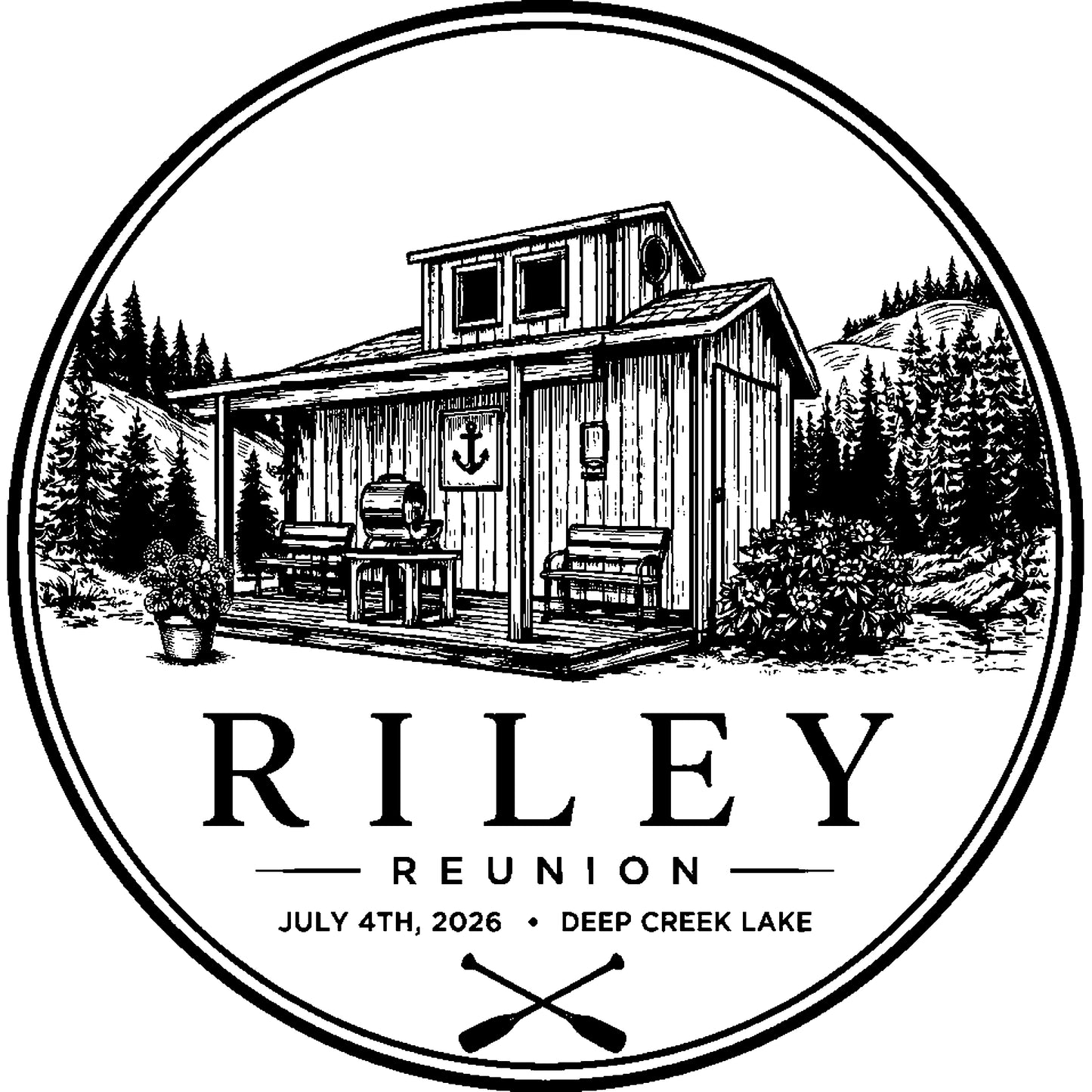 Riley Reunion Circle Tshirts & sweatshirts - 46 pieces