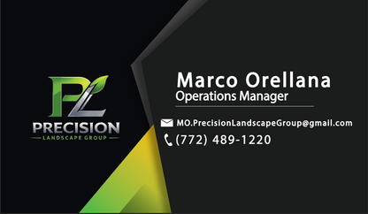 Precision Landscape Group Business cards & car Magnets