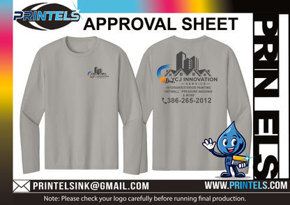 YCJ INNOVATION SERVICE Camisetas manga larga 100% Poliester shirts - 12 qty