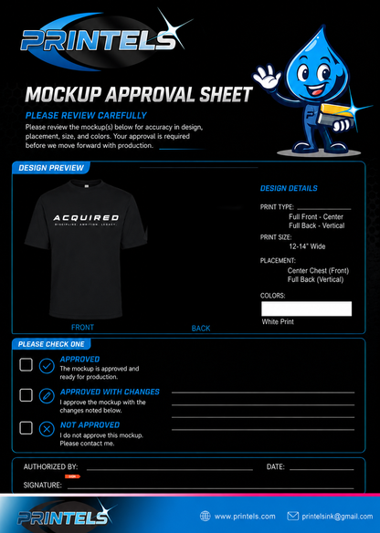 Acquired - 100% Polyester Short Sleeve Shirts - 10 pcs