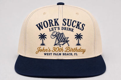 Embroidered Birthday Hats - 10 pcs