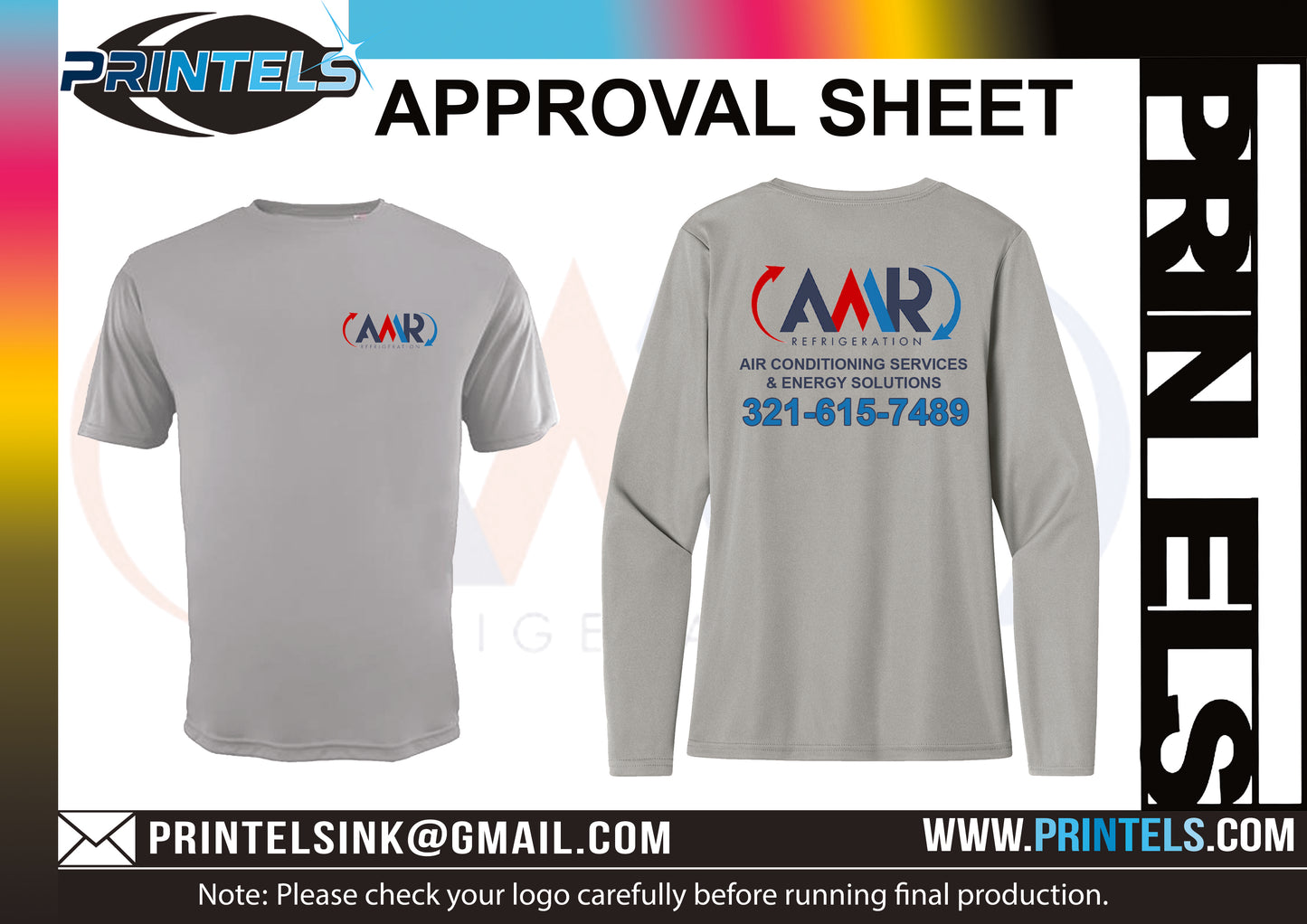 3 COLOR - FRONT & BACK PRINT - 100% POLYESTER- SHORT SLEEVE