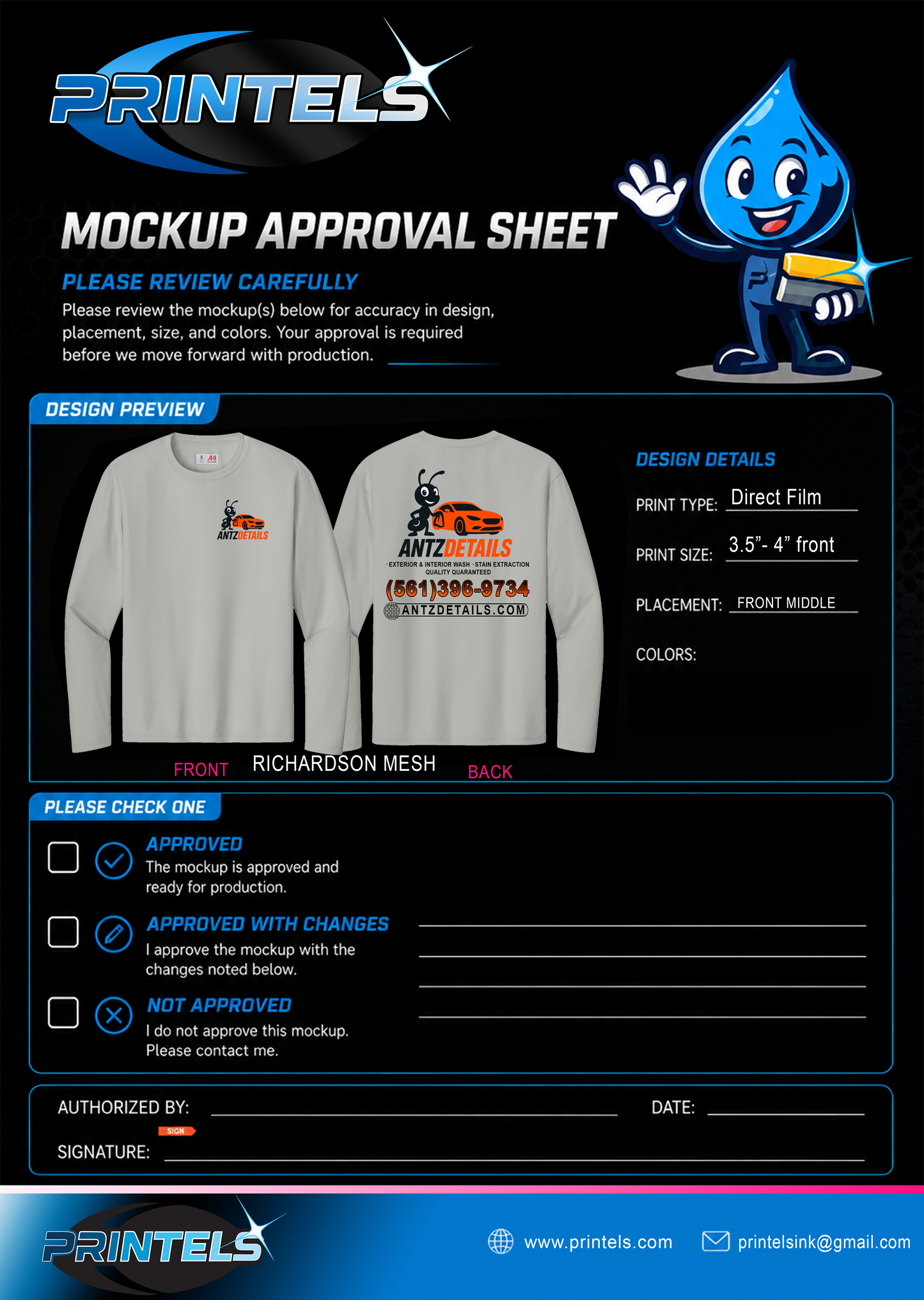 Antz Details - 100% Polyester short and long sleeve shirts - 7 pcs