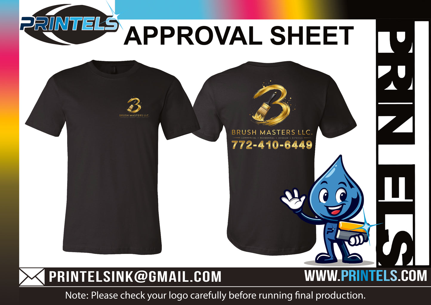 Brush Masters LLC Short sleeve T-shirrts  - 5 qty