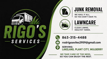 Rigo's Services Custom order