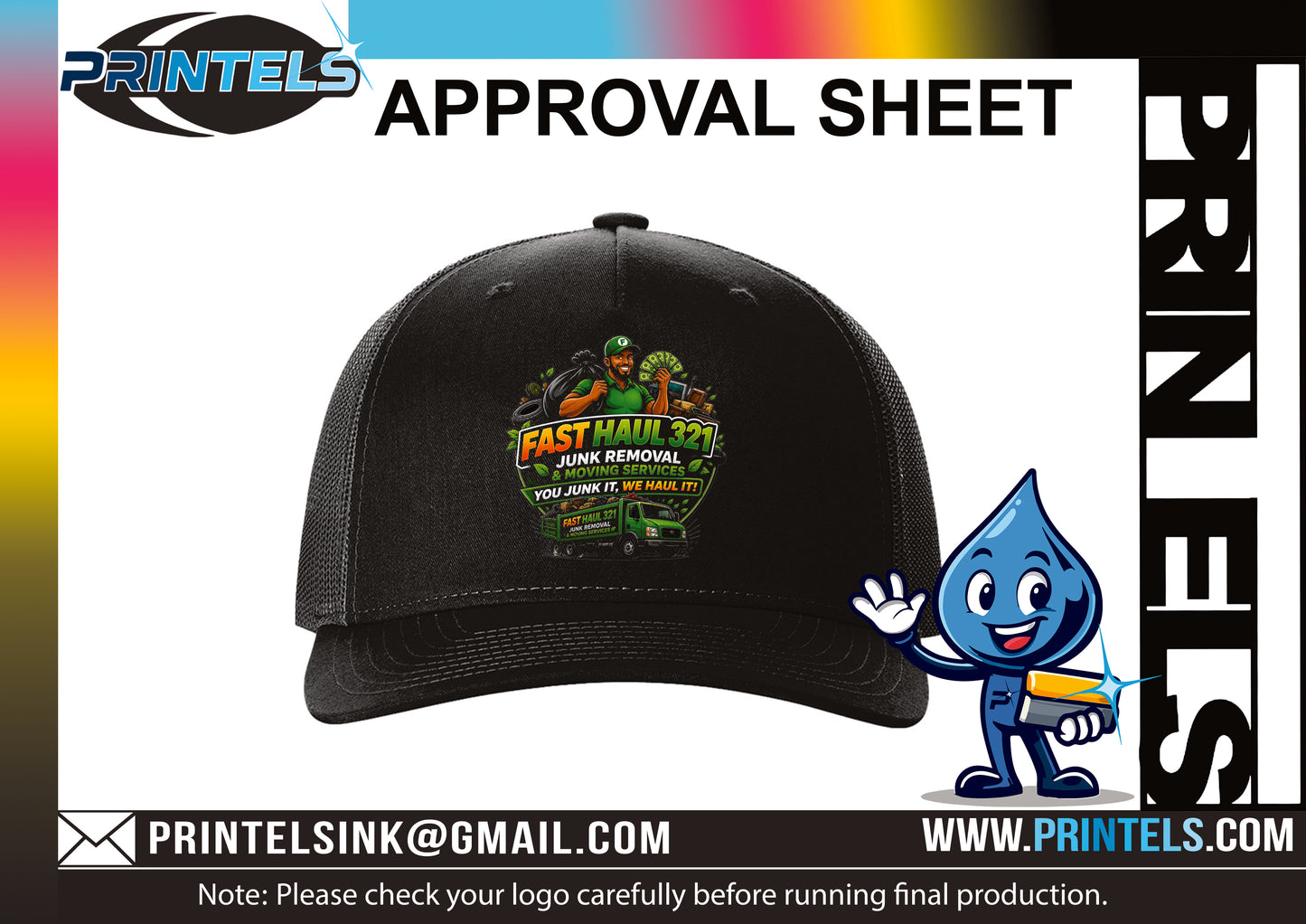 Fast Hauling 321 Black Trucker Mesh Hats - 3 TOTAL