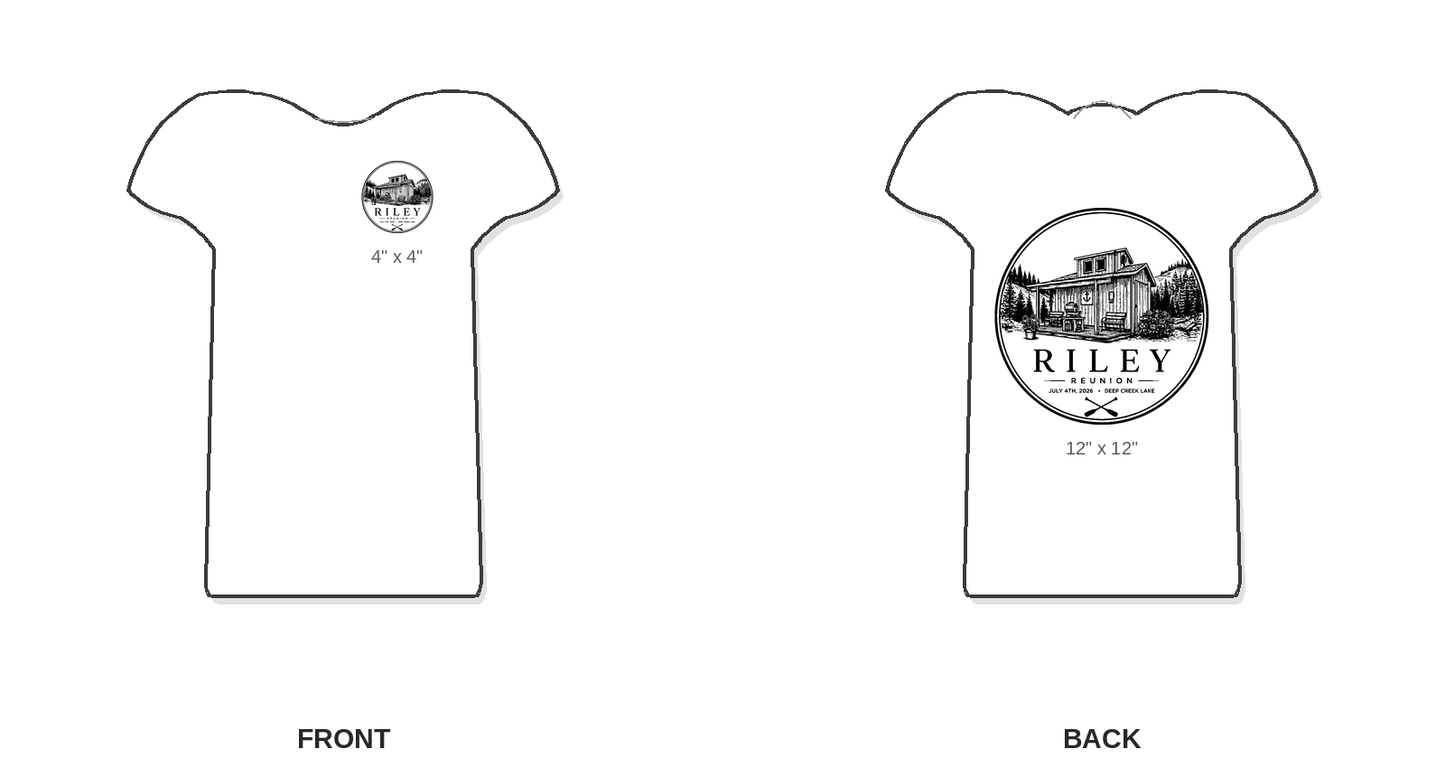 Riley Reunion Circle Tshirts & sweatshirts - 46 pieces