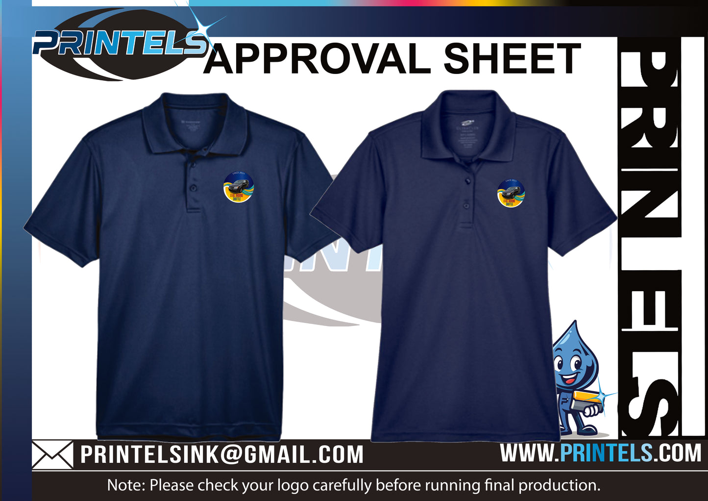 JJ ALL AROUND SHUTTLE Polyester Polo's - 4 qty
