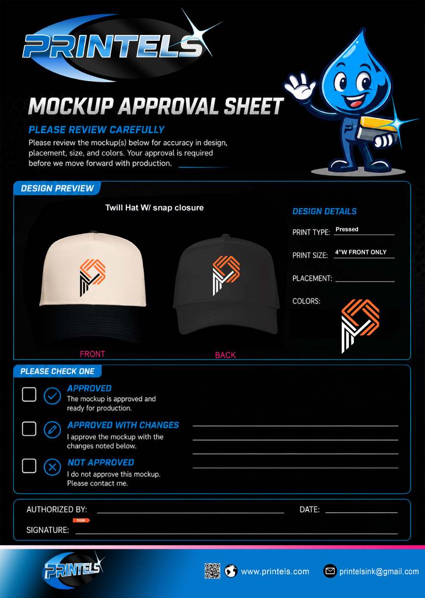 Proyecta 100% Cotton T-shirts, Polos, & hats  - 25 pcs