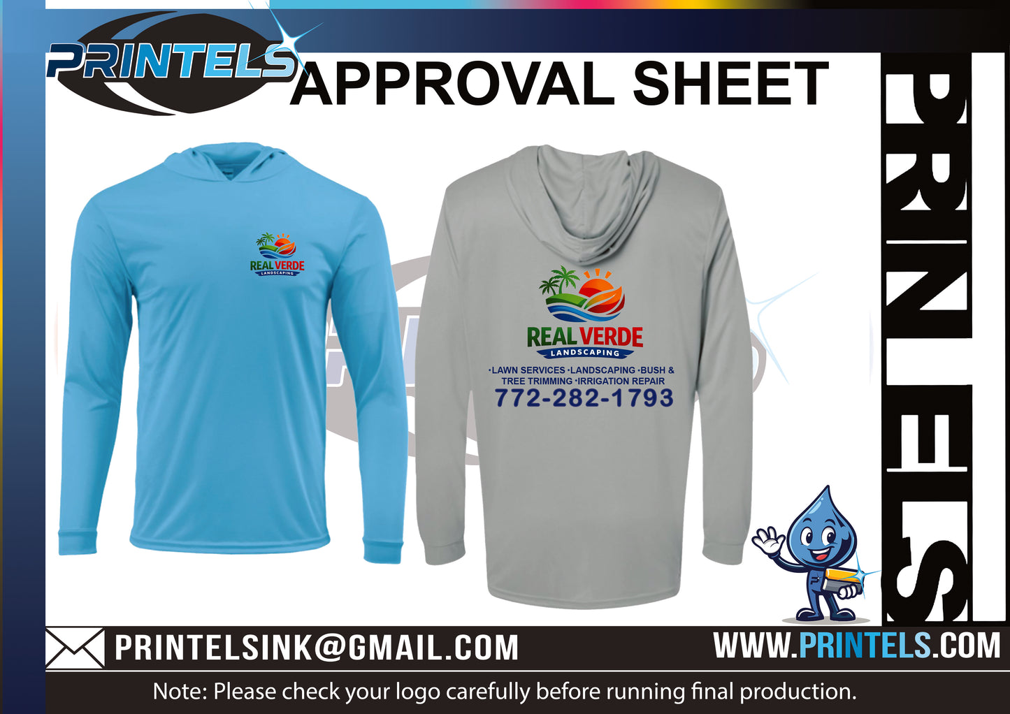 Real Verde Landscaping Custom T-shirt order - 10 TOTAL
