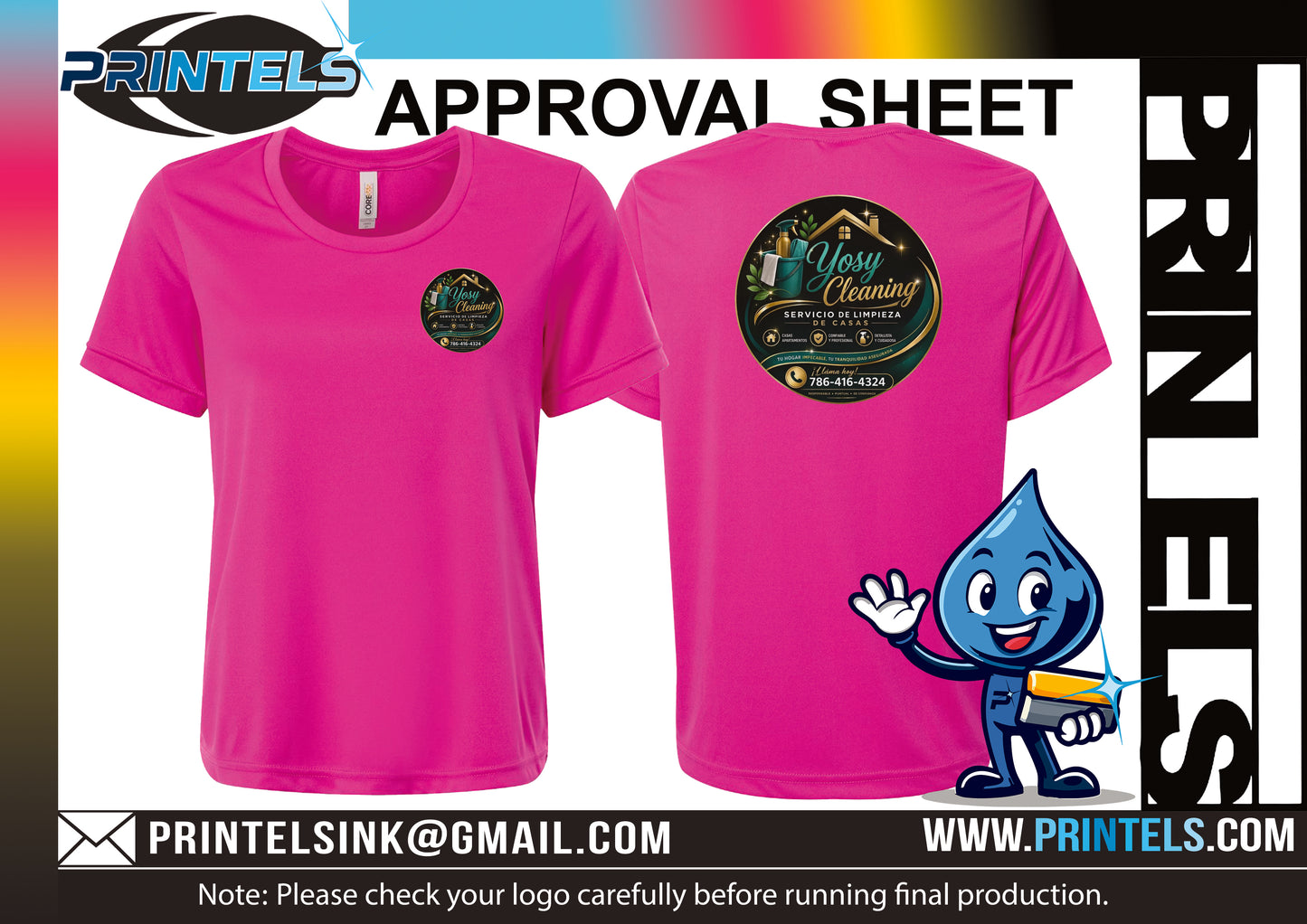 Yosy Cleaning Y General Remodeling Camisetas 100% Poliester